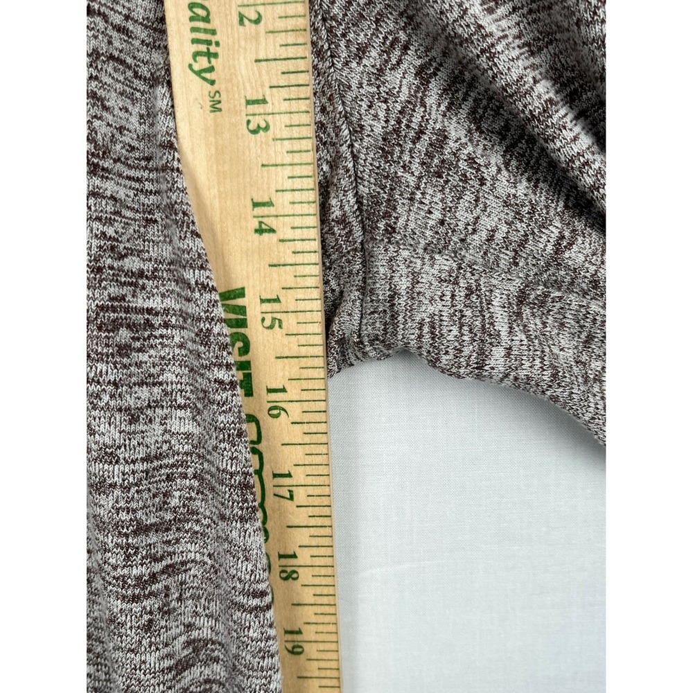 LOGO Lori Goldstein Crop Pants Brown Marl Space Dye Knit Plus Size 1X Wide Leg - Picture 7 of 11